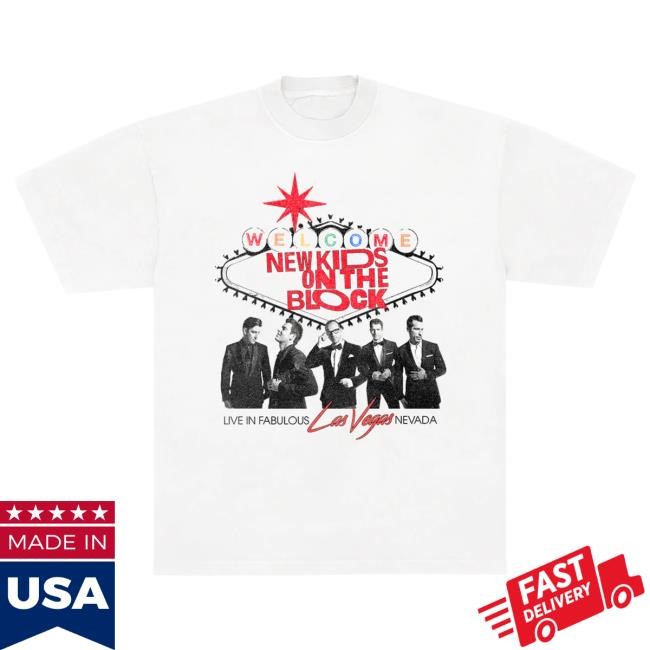 Official New Kids On The Block Merch Store Las Vegas Event Sign Tees Nkotb