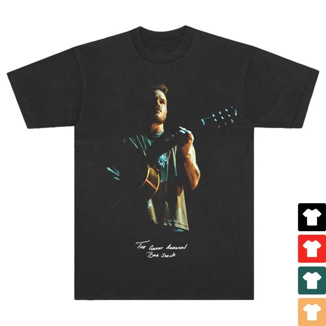 Official Zach Bryan Merch Store Shop Zach Bryan Black Guitar Script Popover Shirt