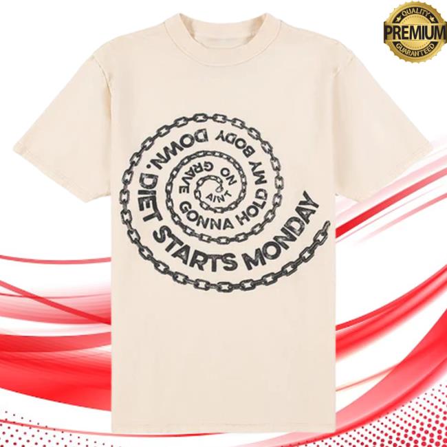 Official Capsule Clothing Store Capsule Nyc Diet Starts Monday Spiral Chain T Shirt | Antique White CapsuleNyc