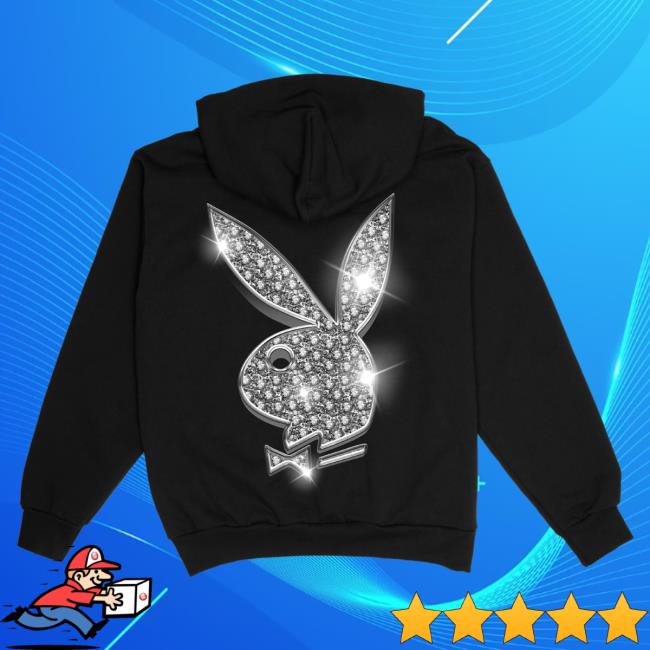Official Fuerza Regida Merch Store Play Boy Fuerza Regida Iced Out Sweater - Black Fuerza Regida Clothing Shop FuerzaRegida PlayBoy
