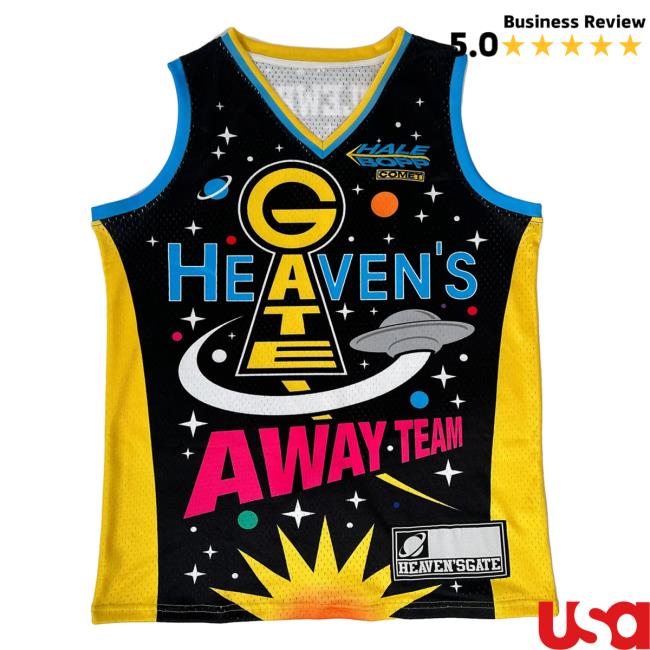 The Good Shirts Shop Heaven's Gate Away Team Basketball Jersey New Shirt