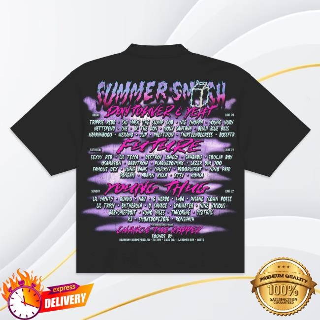 Official The Summer Smash Shark Shirts (Black)