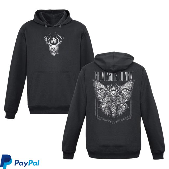 Official Merch Bar From Ashes to New Mummy Moth Hood MerchBar