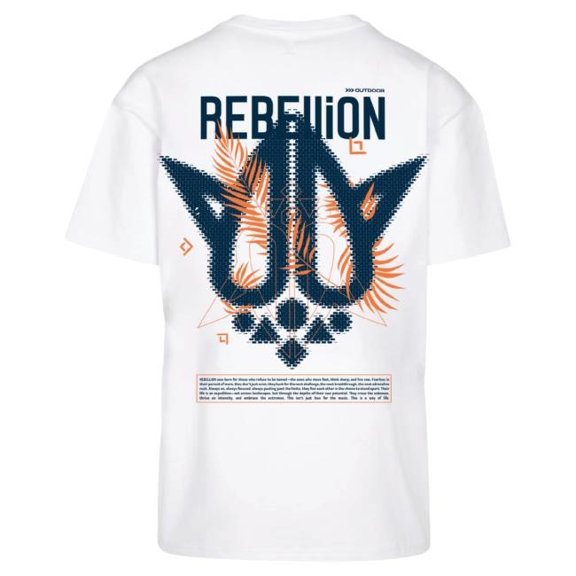Official REBiRTH Festival Rebellion Blue Orange Jungle T Shirt