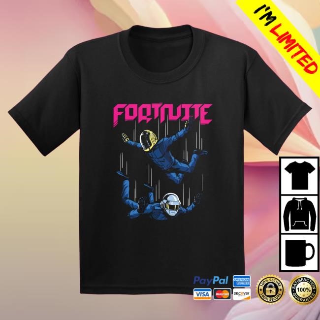Official Daft Punk Merch Store Fortnite x Daft Punk Youth T Shirt
