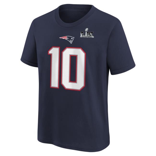 Drake Maye Super Bowl LX New England Patriots NFL Football NFL Youth Shirt