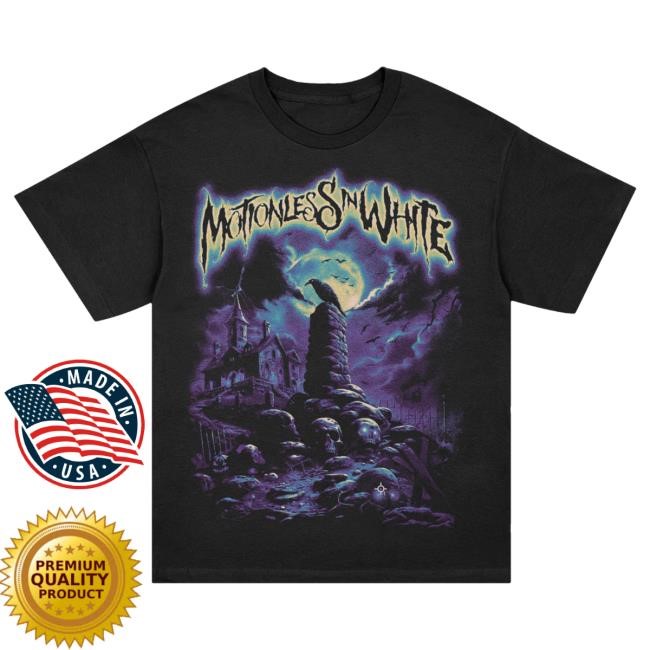 Official Miwmerch Motionless In White Cemetery Attractive Shirt (Black) Miw Merch Store