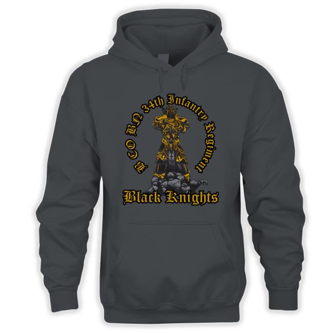 B CO BN 34th Infantry Regiment Black Knights T-Shirt