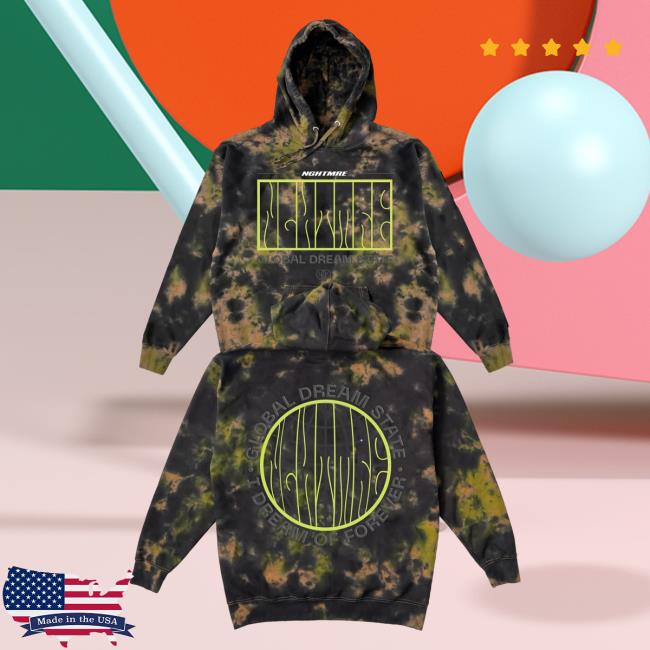 Official Nghtmre Merch Tie-Dye Global Dream State Tie Dye Crew neck Sweatshirt