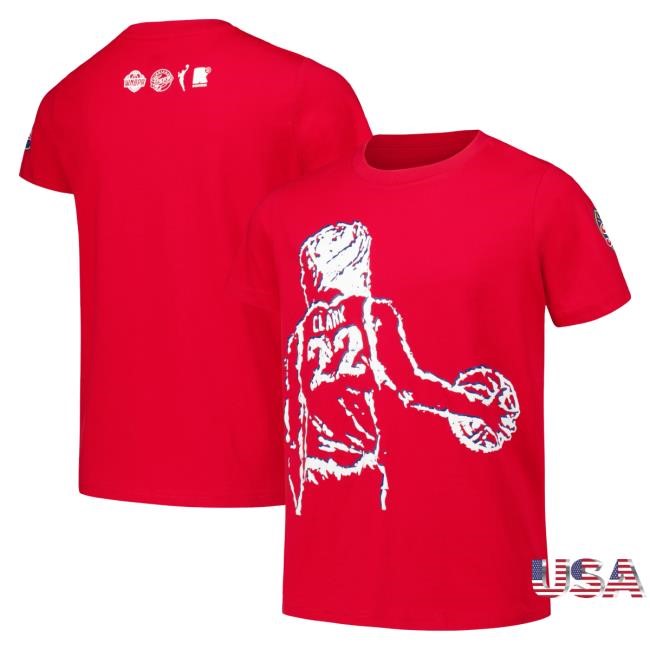 Indiana Fever Caitlin Clark round21 Red Draft Night S/S Tee