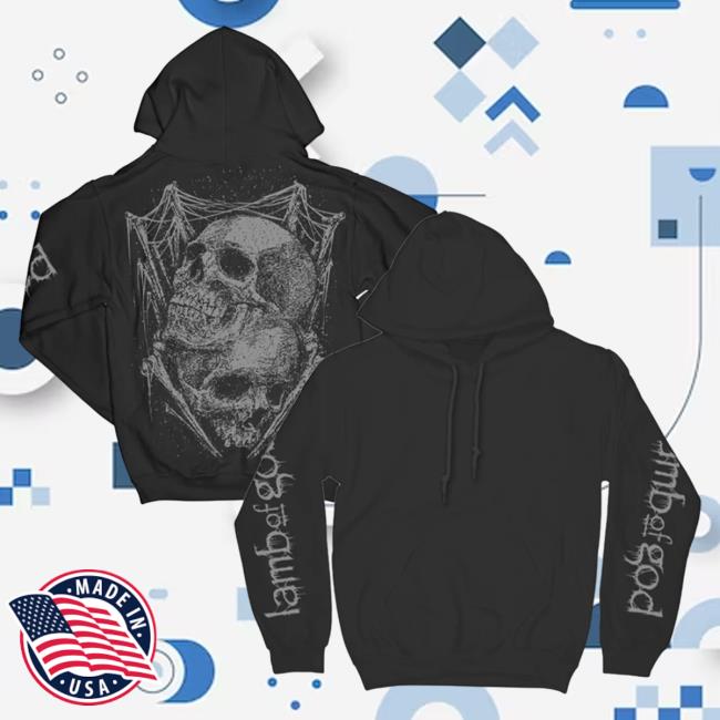 Official Lamb Of God Merch Store Greyskulls Crewneck Sweatshirt