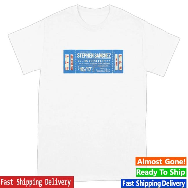 Official Stephen Sanchez Merch Store Live In Concert: Ryman Auditorium T Shirt