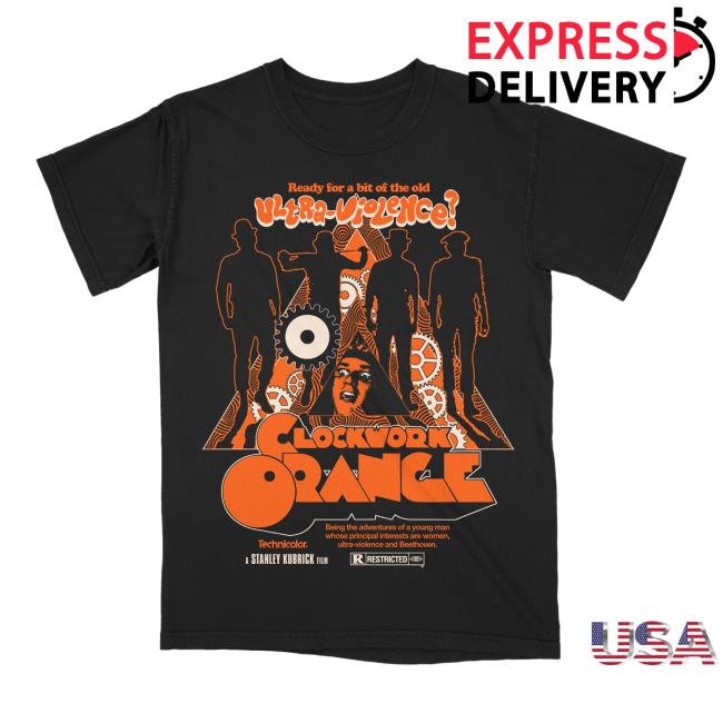 Official Studiohouse Designs A Clockwork Orange Tshirt Black