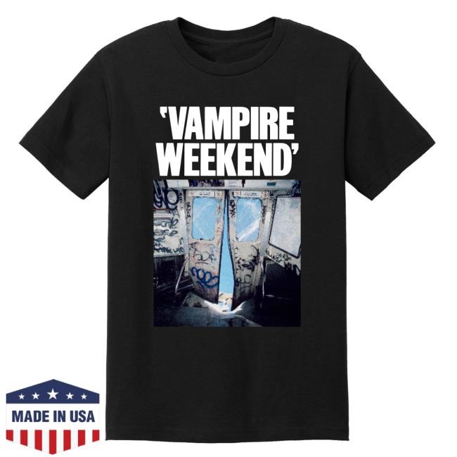 Official Vampire Weekend Limited Edition OGWAU Subway Top Shirt Black with No Back