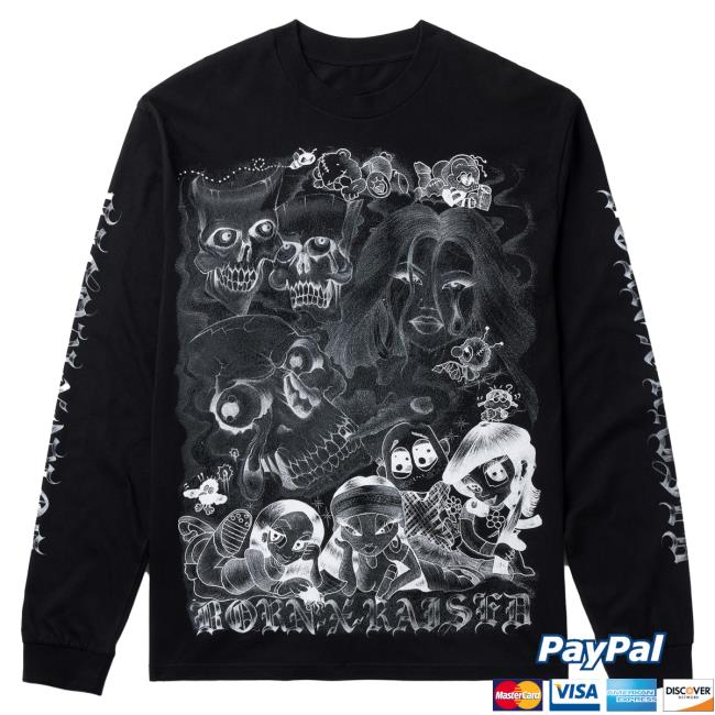 Official Born X Raised Merch Store Shop Vargas Longsleeve: Black BornxRaised