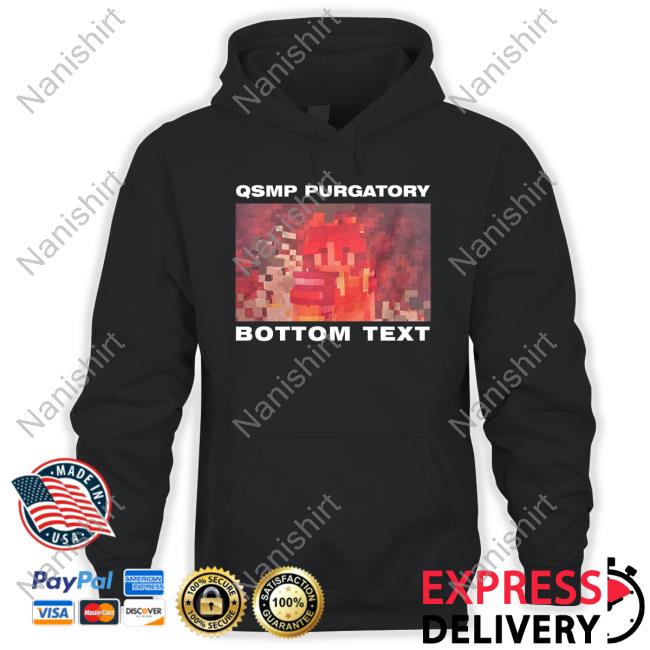Official Qsmp Purgatory Bottom Text Tee