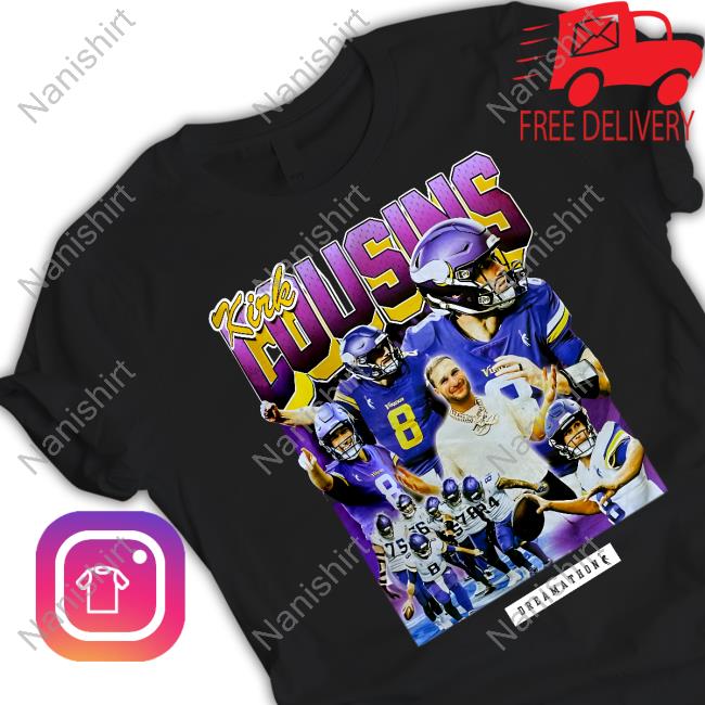 Vikings Wear Kirk Cousins Tee Shirt