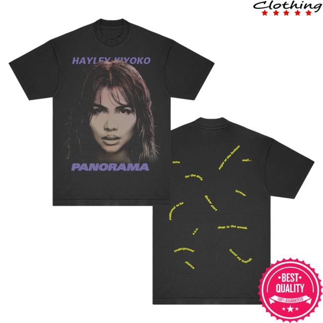 Official Hayley Kiyoko Merch Store Hayley Kiyoko X Lauv Hk Portrait Logo Tees Black HayleyKiyoko