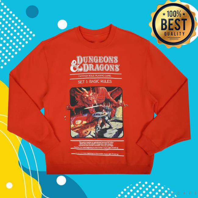 Heroes And Villains Clothing Store Merch Dungeons & Dragons Basic Rules Box Art Sweatshirt HeroesandVillains