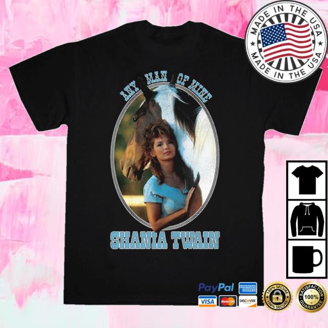Shania Twain Official Merch Store Any Man Of Mine Vintage Short Sleeve Tee Shania Twain Clothing Shop Shania Twain Apparel