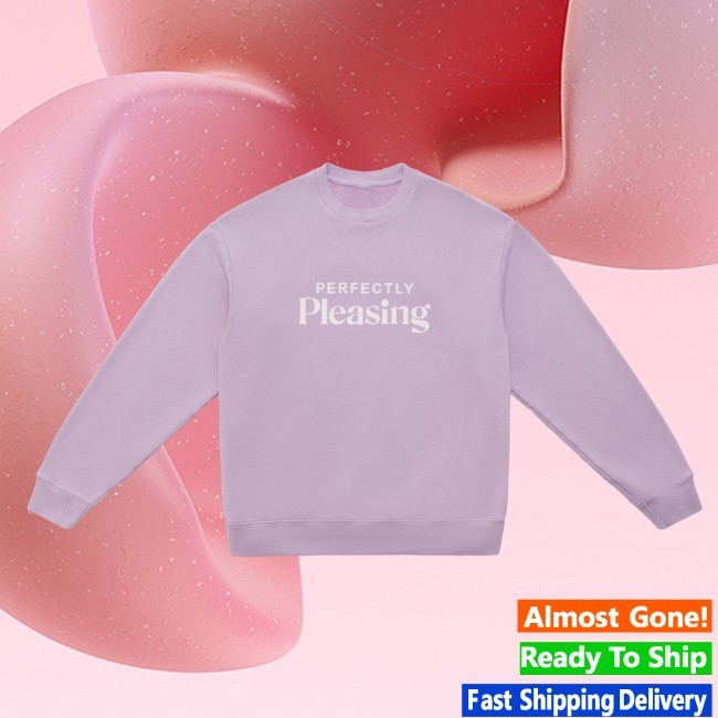 The Perfectly Pleasing Crew Neck Sweatshirt in Sky Pleasing Shop Apparel