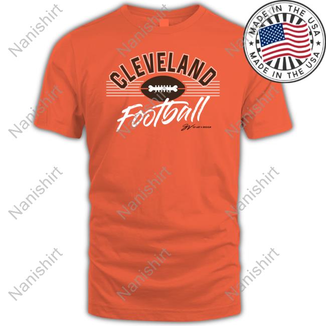 Official Gv Artwork Cleveland Bone Football Long Sleeve Tee