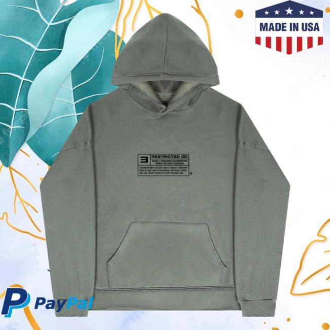 Official Eminem Merch Store Slim Shady Eminem The Way I Am Hoodie (Green) Eminem Apparel Clothing Shop SlimShady