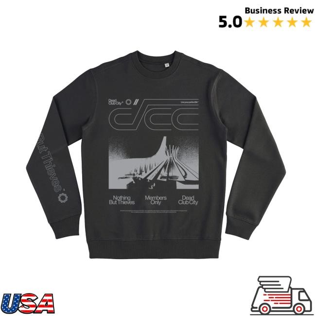 Nothing But Thieves Merch Outline Dead Club City Crew Neck Sweatshirt Nothing But Thieves