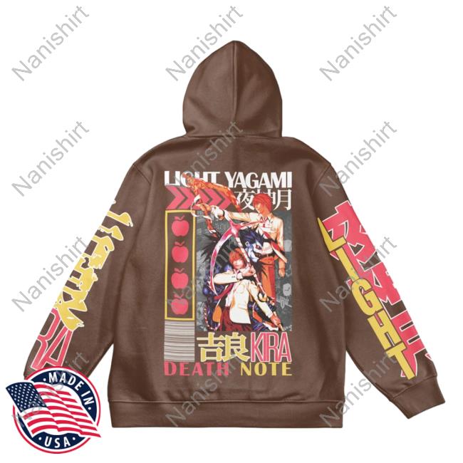 Official Anime Ape Clothing Light Yagami Death Note Streetwear Sweatshirt Animeape