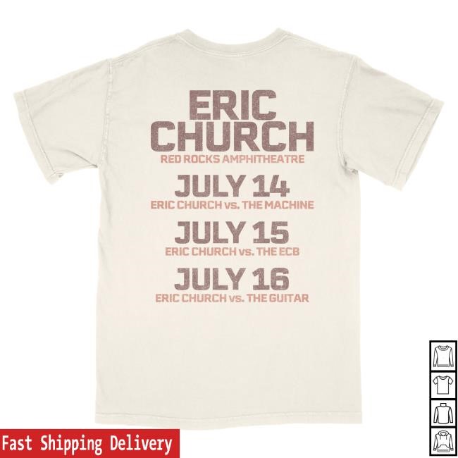 Eric Church Red Rocks Event Shirts - Natural | Eric Church Official Merch Store Shop