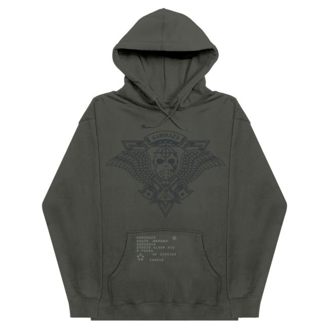 Eminem Slim Shadyclothing Shop Store Shady Kamikaze Crest Sweatshirt Green Slimshady Merch