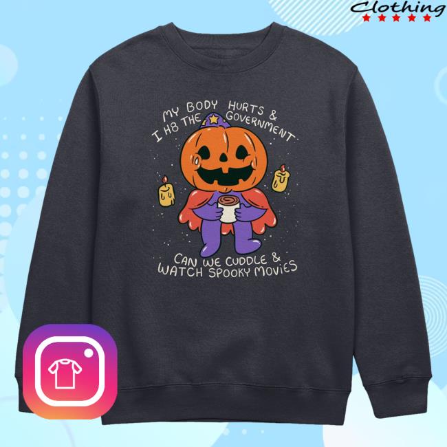 Beautiful Bastard Merch Philip Defranco My Body Hurts Cozy Comfy Crewneck Navy PhilipDefranco Shop Beautifulbastard