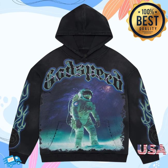 Official Godspeed Nyc Clothing Merch Extra Terrestrial V2 Sweaters (Black Wash)