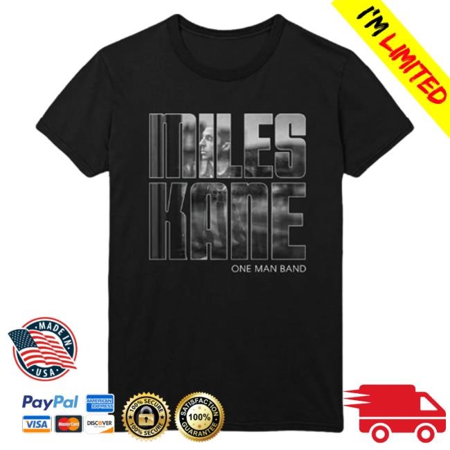 Official Miles Kane Merch One Man Band Black S/s Shirt Miles Kane