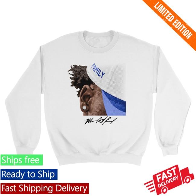 Official Nil Store Merch Shop Exclusive Release: Marcel Reed 'Family' White Hoody
