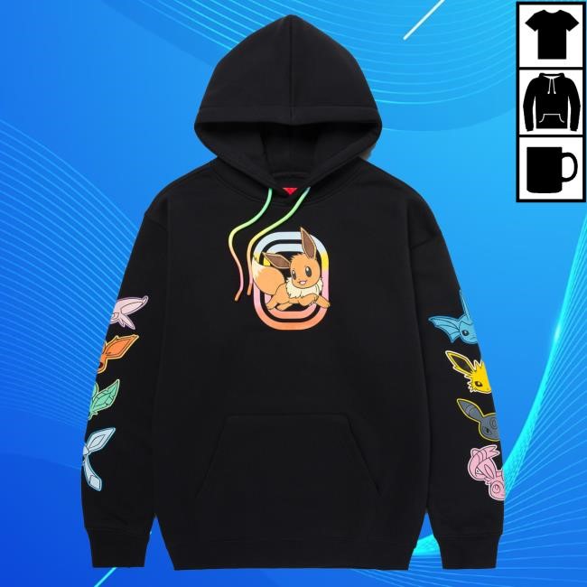 Overtime | Pokémon Eevee Evolution Classic | Buy Official Overtime TV Merch Hoodie
