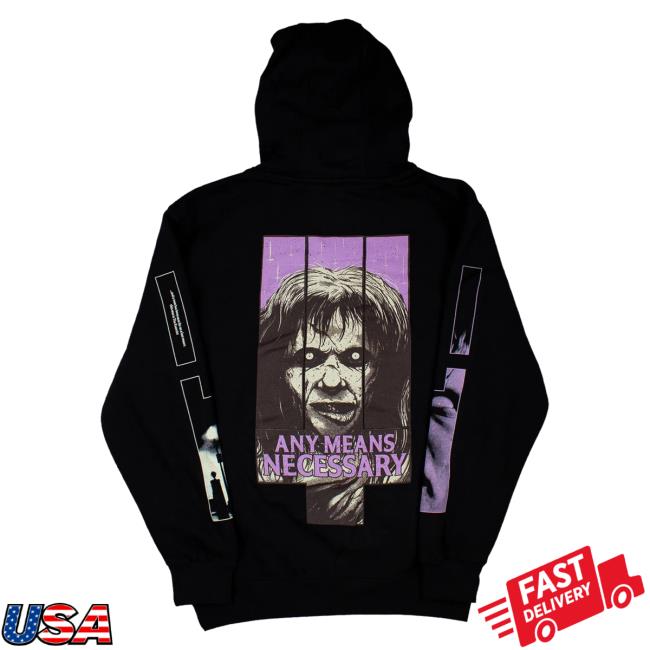 Official Any Means Necessary Clothing Exorcist Pullover Hoodie Black
