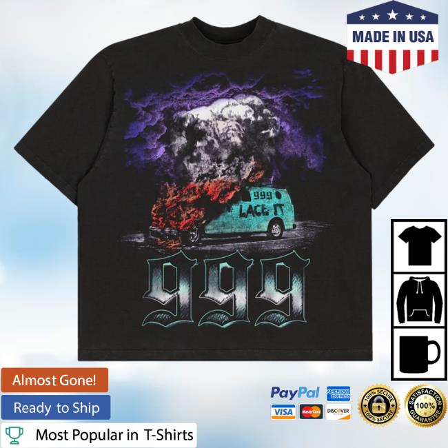 Official Juice Wrld Merch Tpne Van Black Tee 999Club