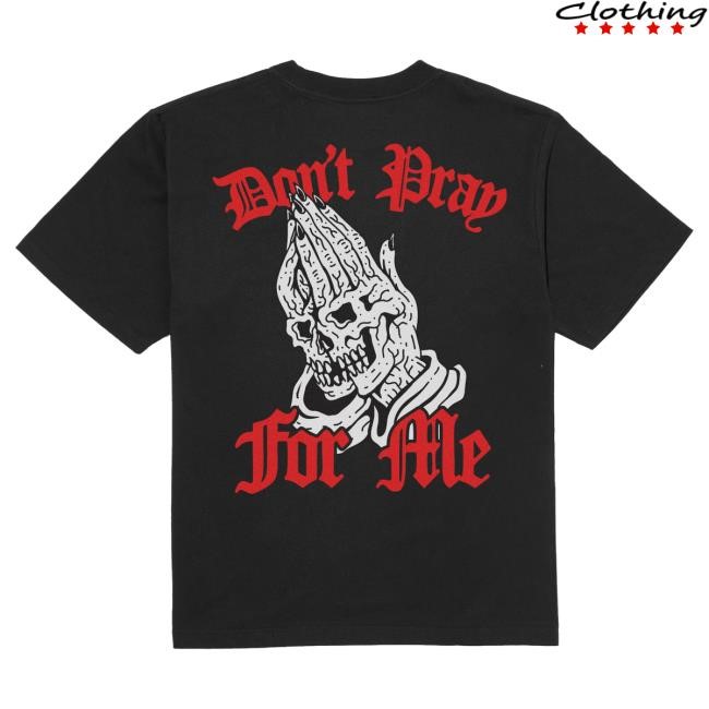 Official Lurking Class Clothing Merch Shop Don't Pray For Me Blackletter Pullover Hoodie - Black LurkingClass