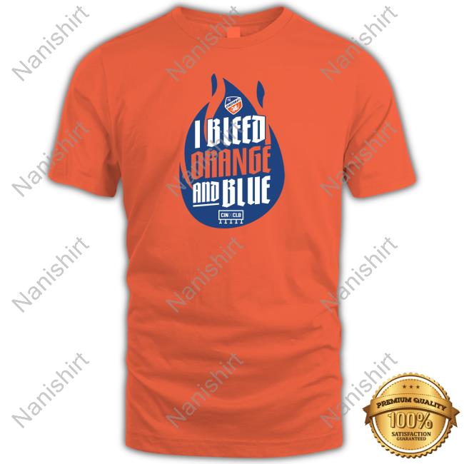 I Bleed Orange And Blue Hoodie