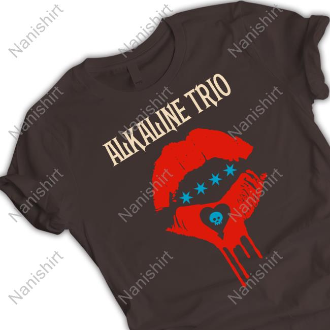 Alkaline Trio Merch Lips Hooded Sweatshirt Alkalinetrio