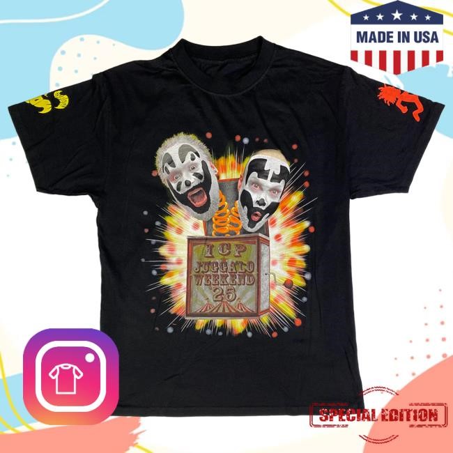 Official Icp Merch Store Insane Clown Posse Jack In The Box Tshirt