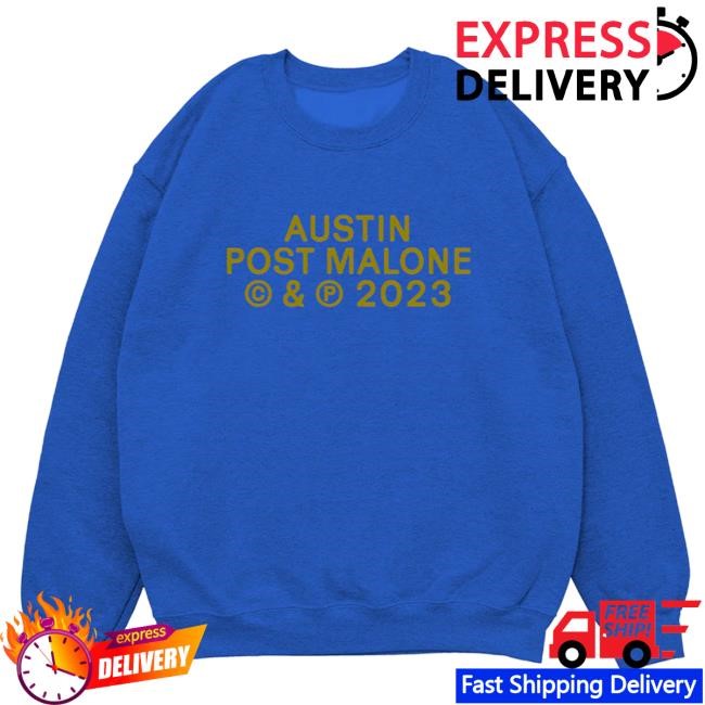 Official Shop Post Malone Merch BLUE TOUR Sweatshirts