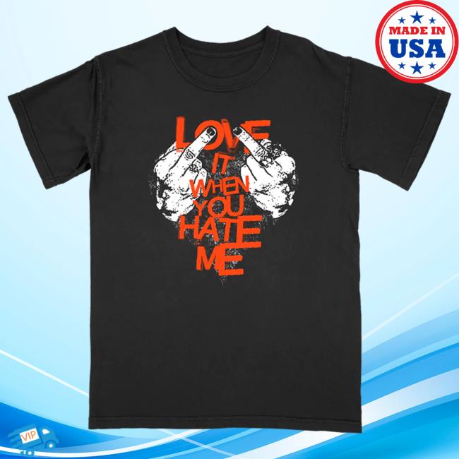 Official Avril Lavigne Merch Store Avril Lavigne Black Love It When You Hate Me Shirt Avril Lavigne Clothing Shop AvrilLavigne