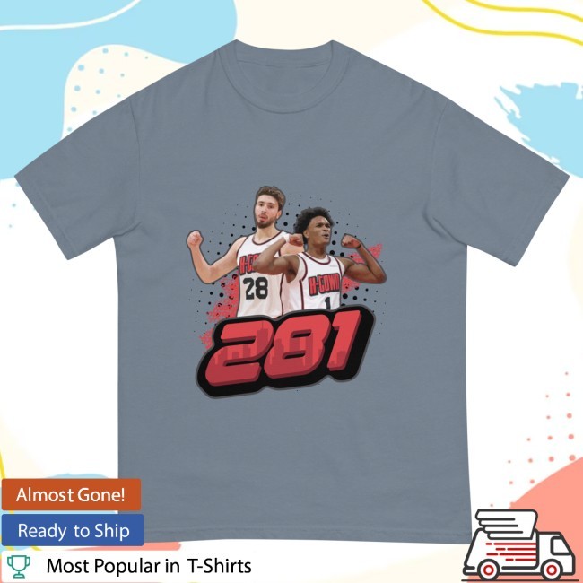 Houstonstressans Alperen Sengun & Amen Thompson 281 Tee Shirt