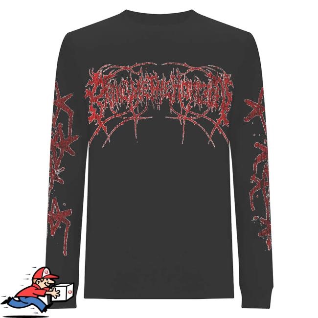 Official Bring Me The Horizon Shop POST HUMAN: NeX GEn Bathe In Blood Black Long Sleeve Hot Shirt BMTH