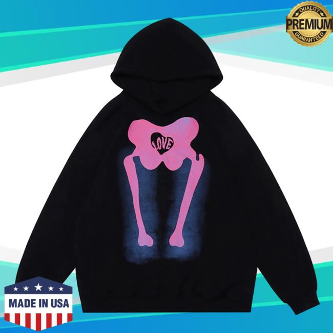 Official Aelfric Eden Clothing Merch Store Aelfric Eden Skeleton Elements Love Print Hoody Black AelfricEden
