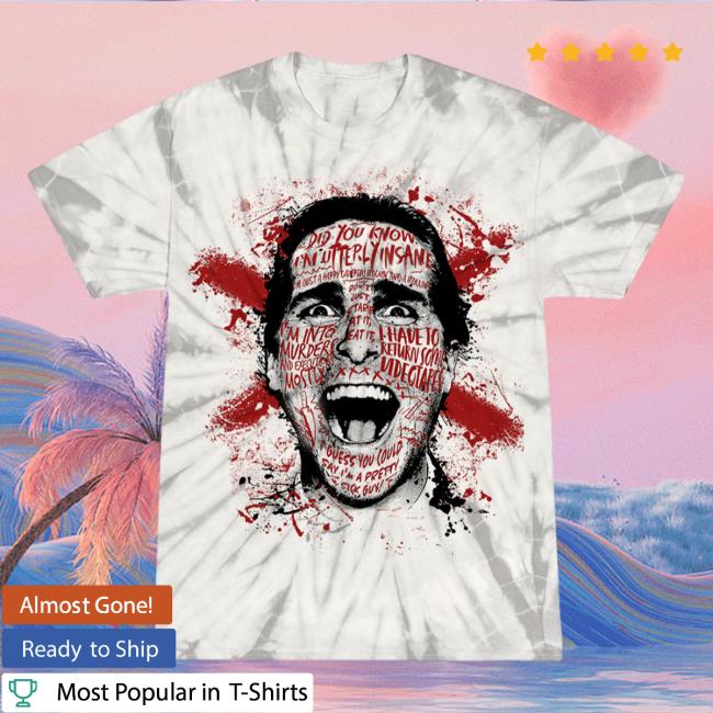 Official Cavity Colors American Psycho Verge Of Frenzy 3D Tie Dye Hoodie Cavitycolors