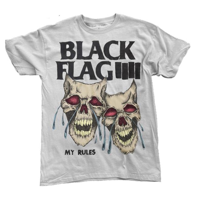 Black Flag IIII My Rules T Shirt