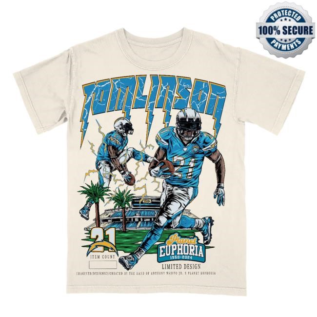 Official Planet Euphoria Shop Merch LaDainian "LT" Tomlinson #/500 T-Shirt